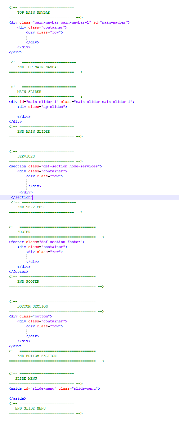 HTML Structure